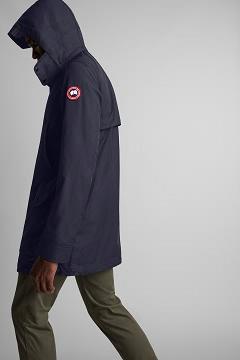 Chamarras Canada Goose Hombre México - Crew Trench Rompevientos Azul Marino LR5039167